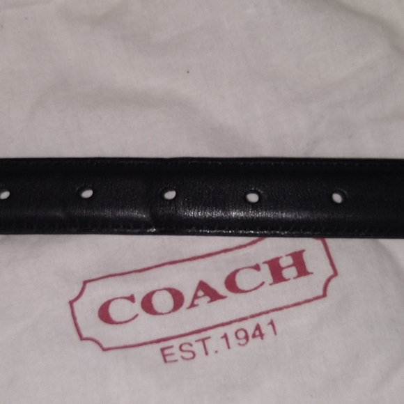 Vintage Coach black leather belt - 8504 - Picture 9 of 11